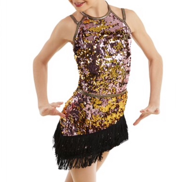 Weissman•2 in 1 Sequin Ballet Jazz Dance Costume